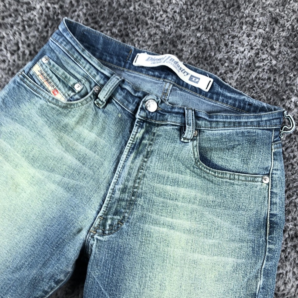 Vintage Diesel Fanker Jeans Mens 28x29 Blue Regular Bootcut Denim Made Italy